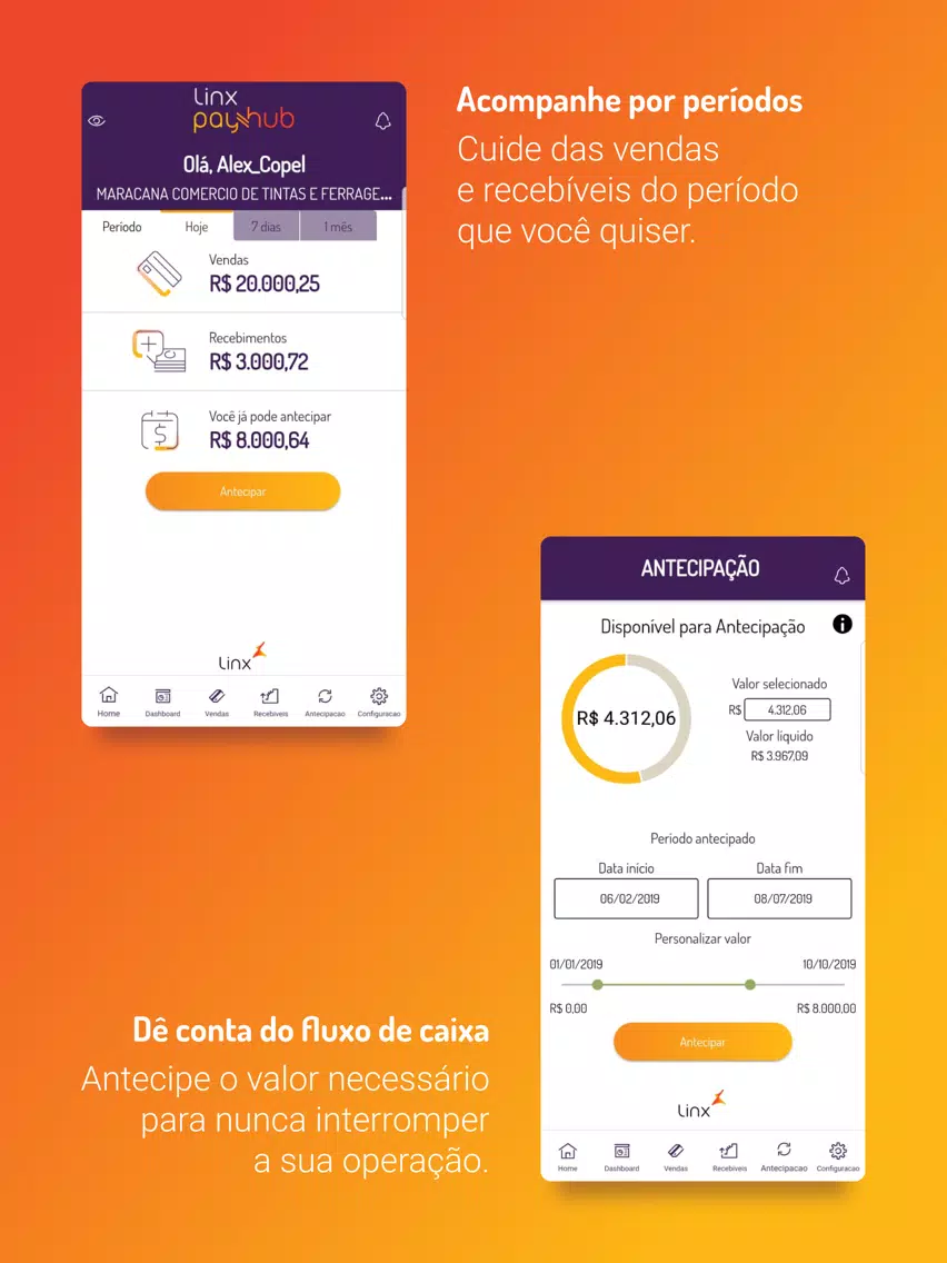 Скриншоты Linx Pay Hub iPad 