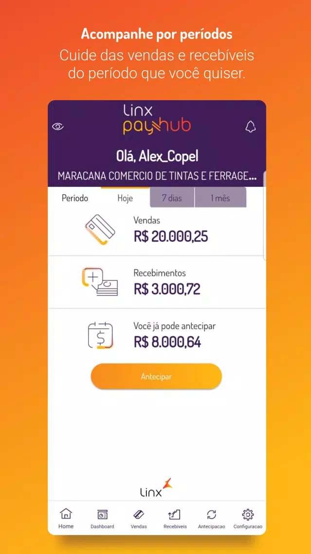 Скриншоты Linx Pay Hub