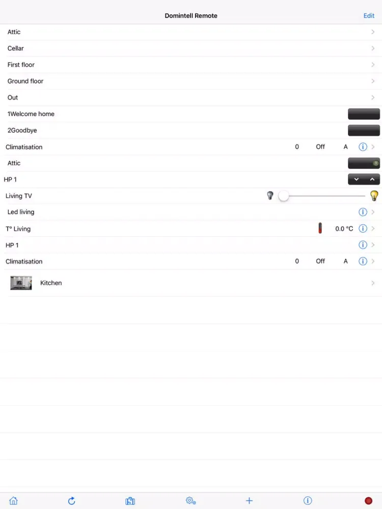 DomintellRemote iPad  سکرین شاٹس