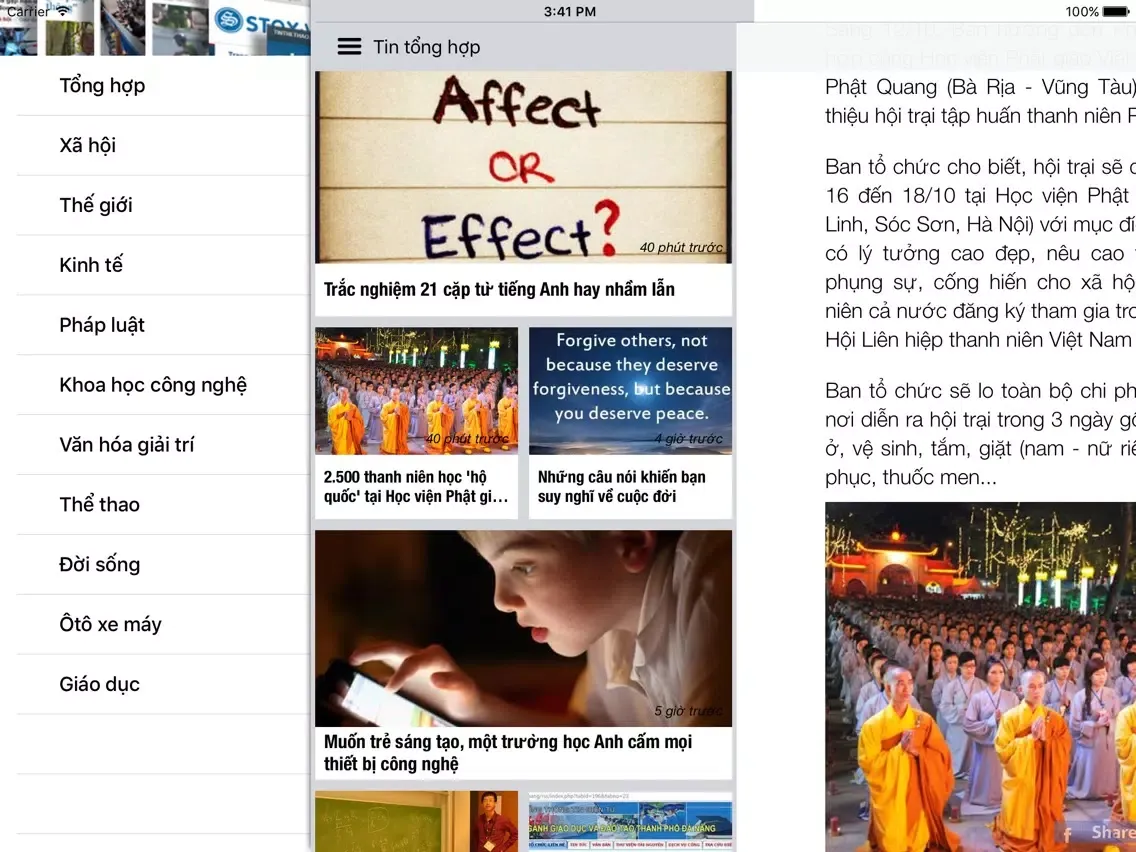 Tin Tức Việt Nam iPad  스크린샷