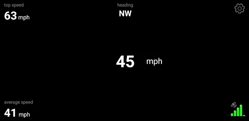 Ảnh chụp màn hình của GPS Speedo with HUD
