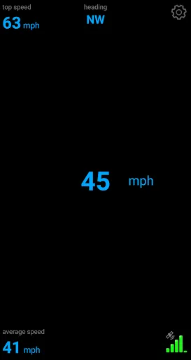 Ảnh chụp màn hình của GPS Speedo with HUD