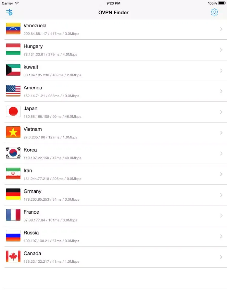 OVPN Finder - Free VPN Tools iPad  Ekran Görüntüleri