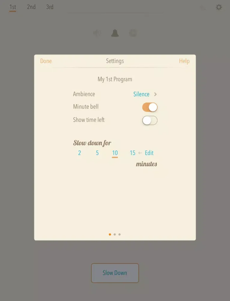 Скриншоты Slow Down ~ Meditation iPad 