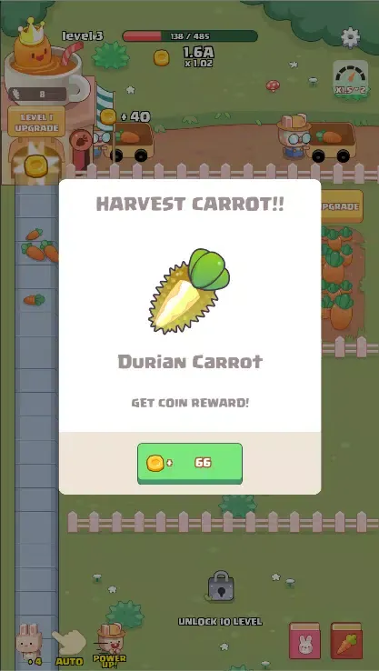 Idle Carrot farm tycoon Ekran Görüntüleri