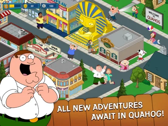 Tangkapan layar Family Guy The Quest for Stuff iPad 