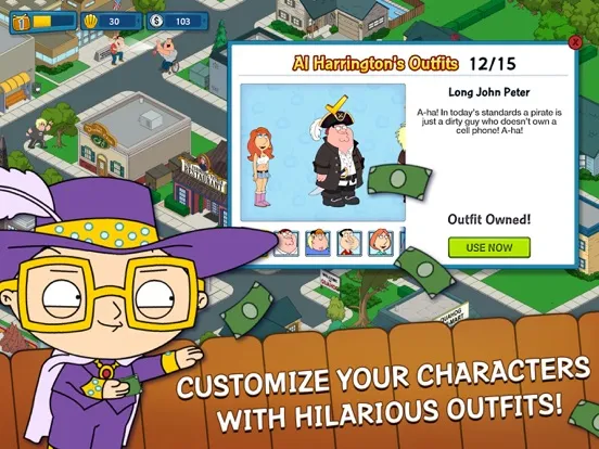 Tangkapan layar Family Guy The Quest for Stuff iPad 