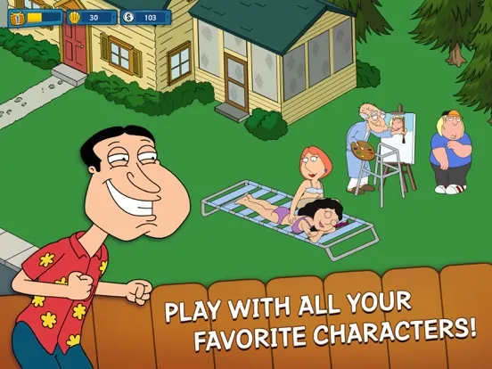 Tangkapan layar Family Guy The Quest for Stuff iPad 