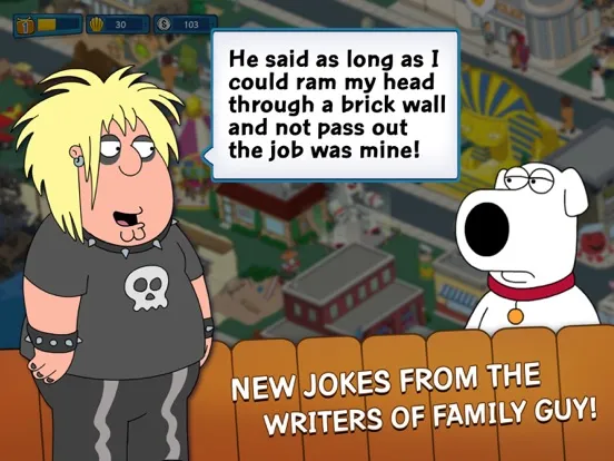 Tangkapan layar Family Guy The Quest for Stuff iPad 