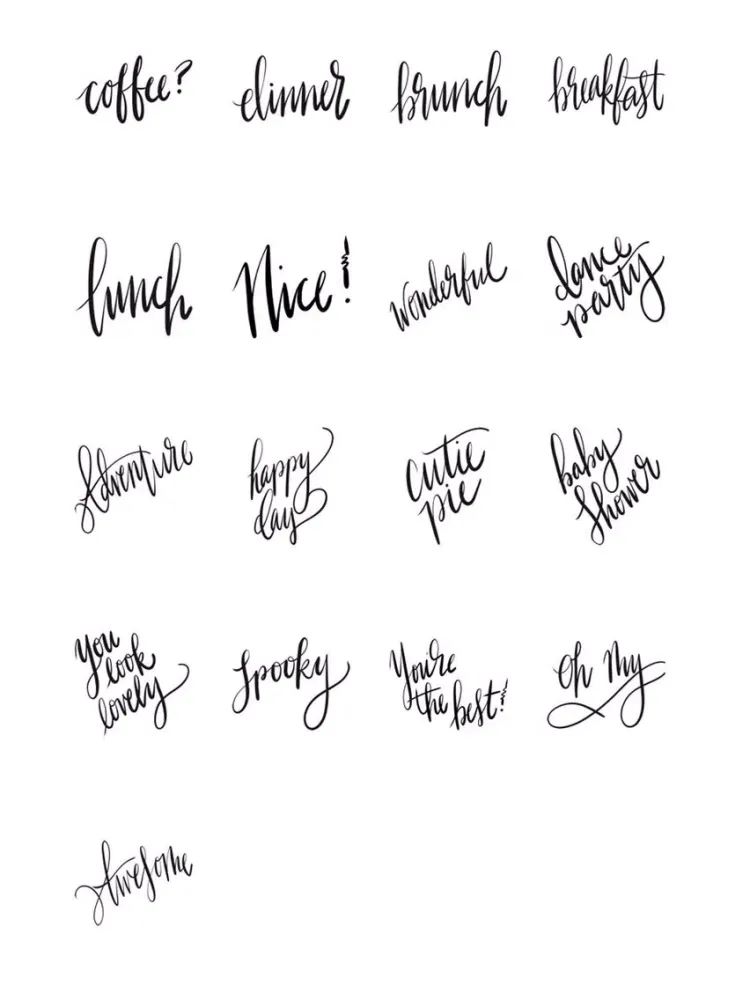 Hello Calligraphy Sticker Pack iPad 應用截圖