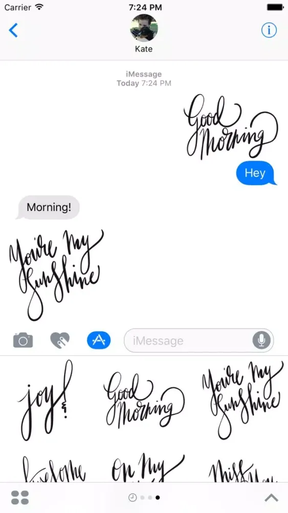 Hello Calligraphy Sticker Pack應用截圖