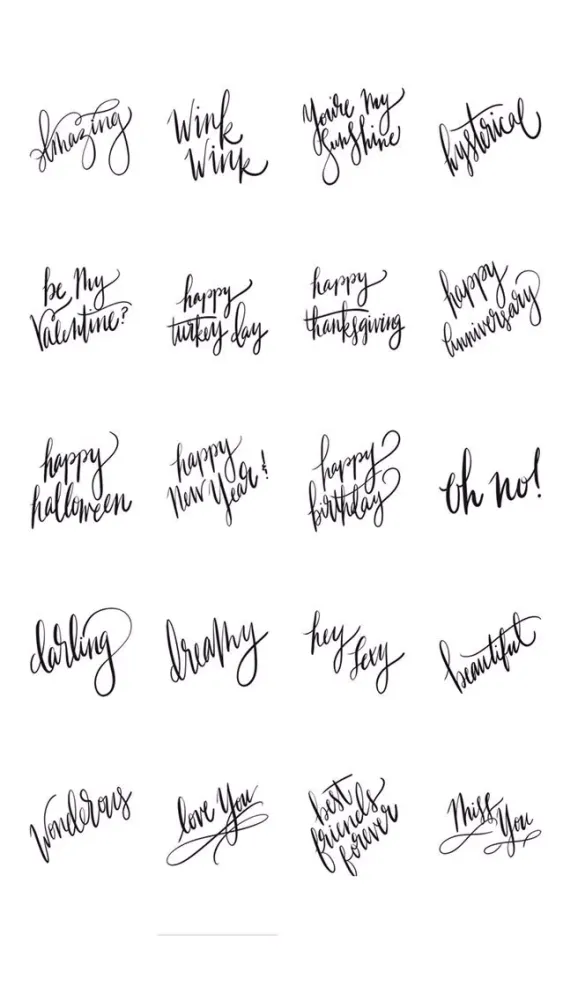 Hello Calligraphy Sticker Pack應用截圖