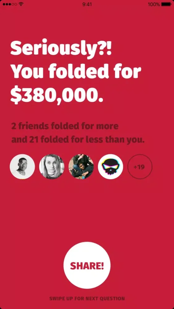 Tangkapan skrin Would Ya Fold