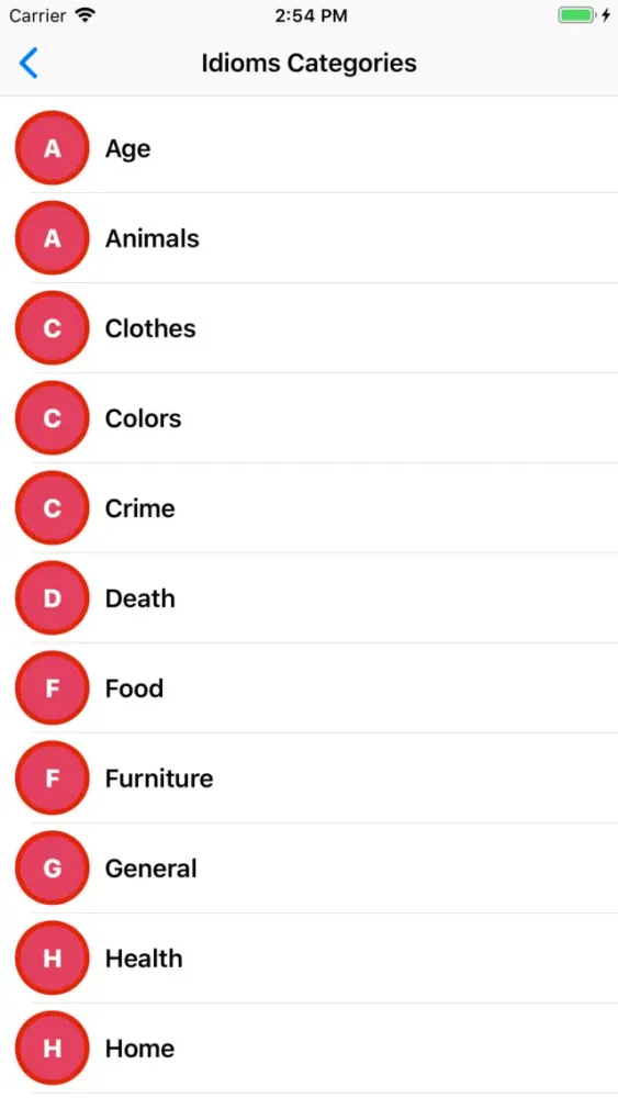 ภาพหน้าจอของ English: ProVerbs Idiom Slangs