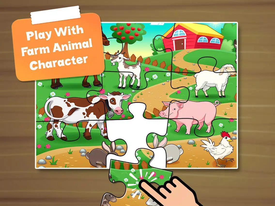 صور Farm Animal Puzzle Kids Game iPad 