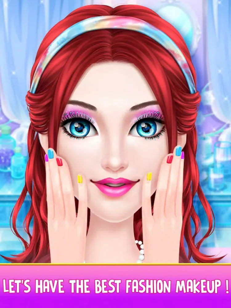 Tangkapan skrin Glam Doll Makeover And Salon iPad 