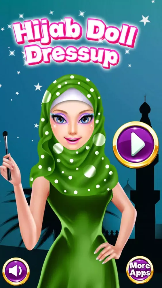 Zrzuty ekranu Hijab Doll Dressup And Makeup
