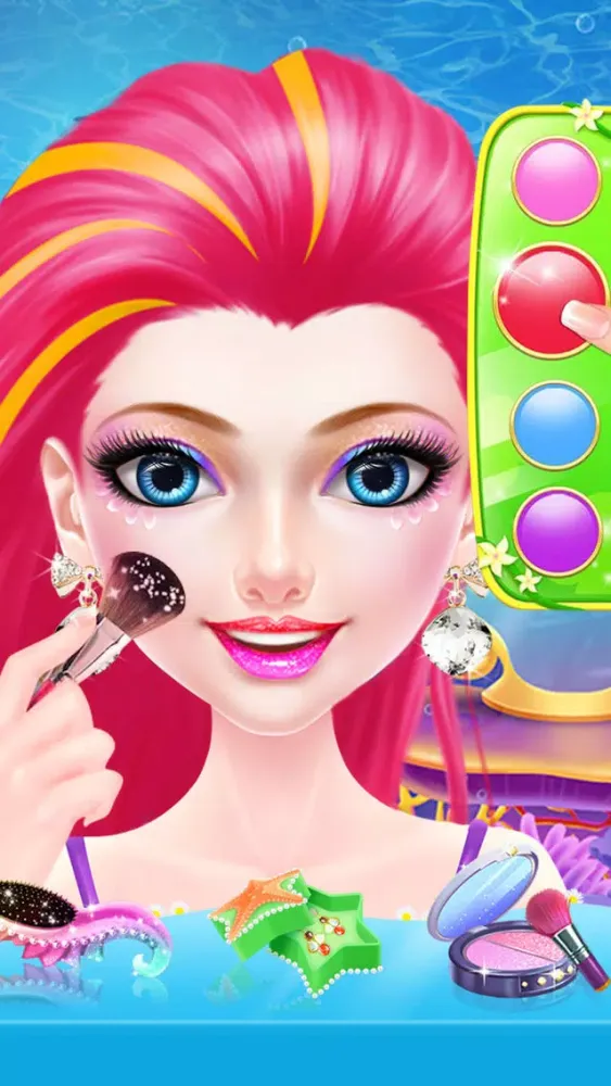 Captures d'écran de Mermaid Fashion Makeup Salon