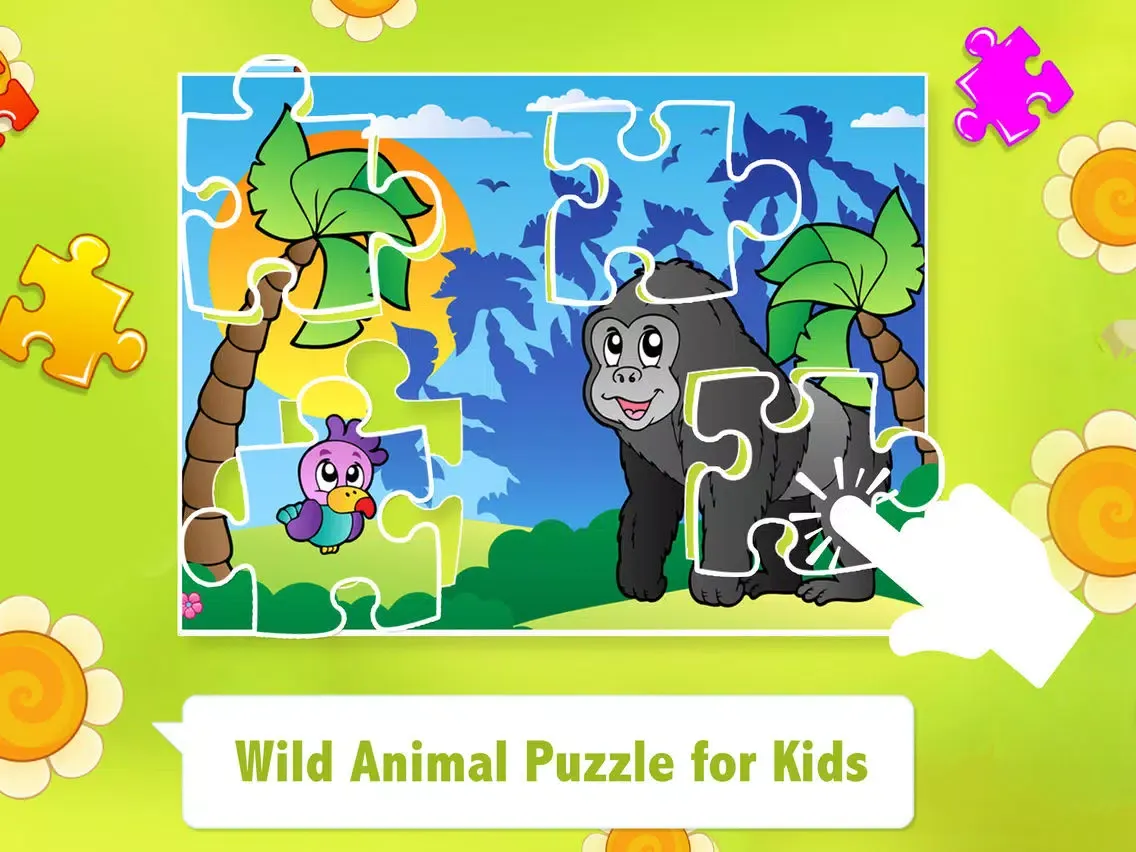 Wild Animal Puzzle Kids Game iPad  Screenshots