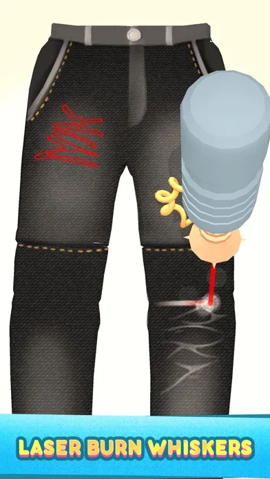 صور Denim Whiskering 3D