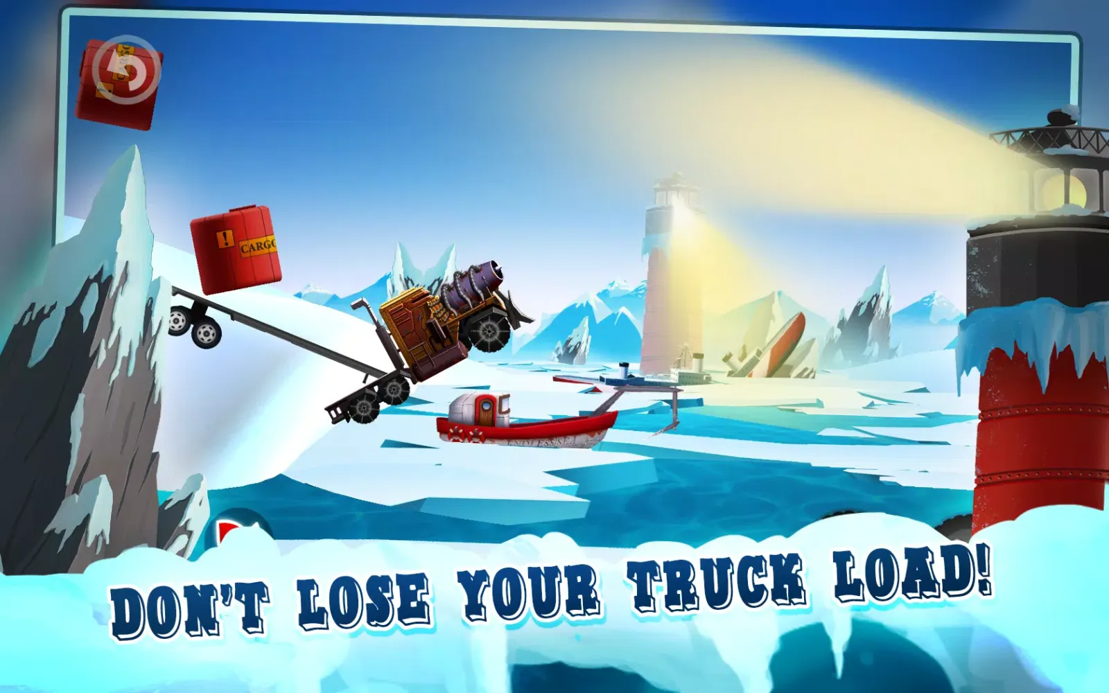 Ice Road Truck Driving Race应用截图