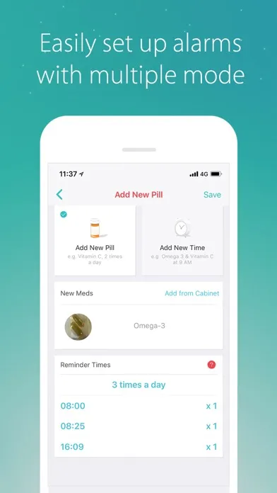 Screenshot di Memo Health Pill Reminder