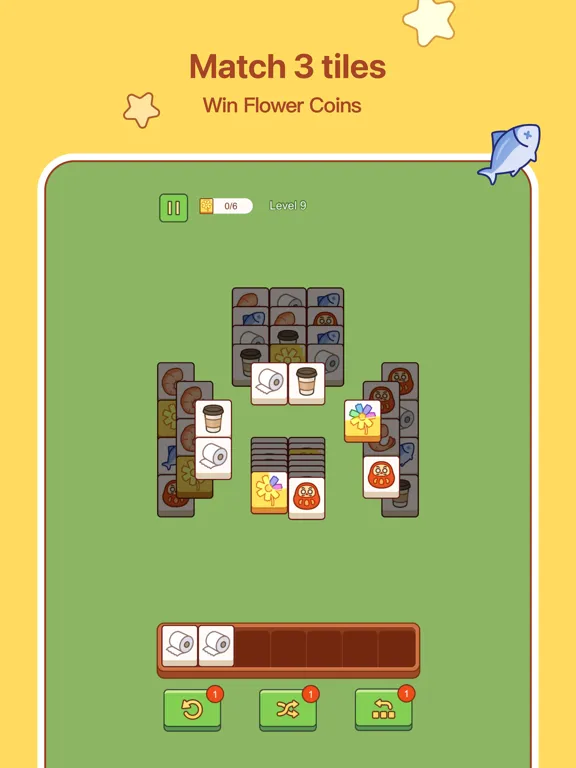 Cats Garden Design - 3 Tiles iPad 應用截圖
