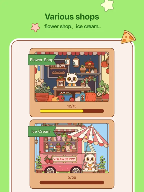 Cats Garden Design - 3 Tiles iPad 應用截圖