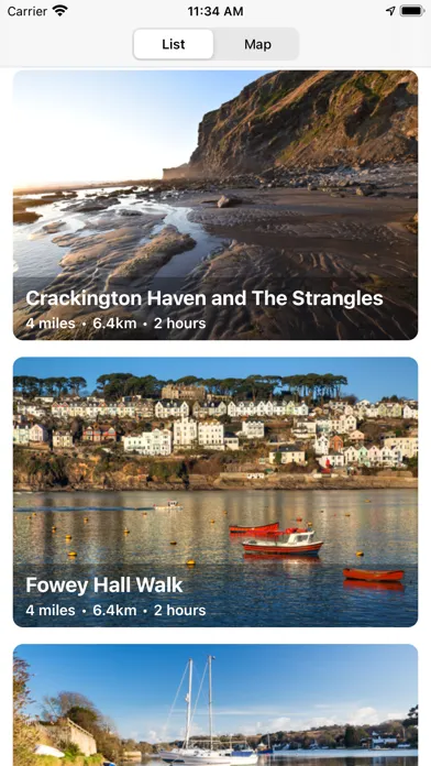 Tangkapan layar Cornwall Walks