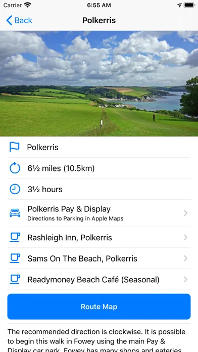 Tangkapan layar Cornwall Walks