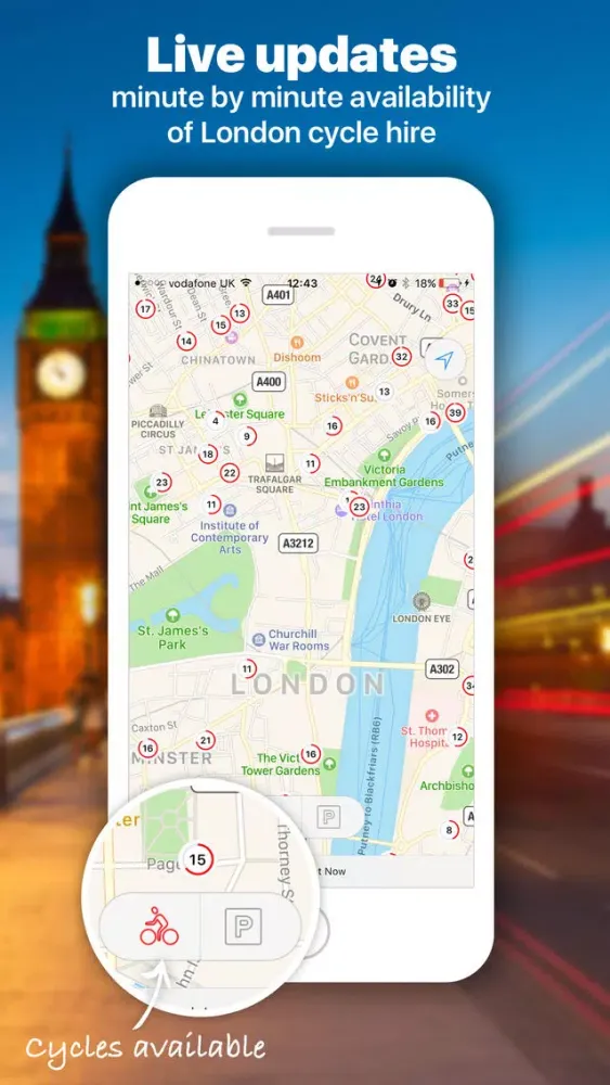 London Cycle Hire - Live スクリーンショット