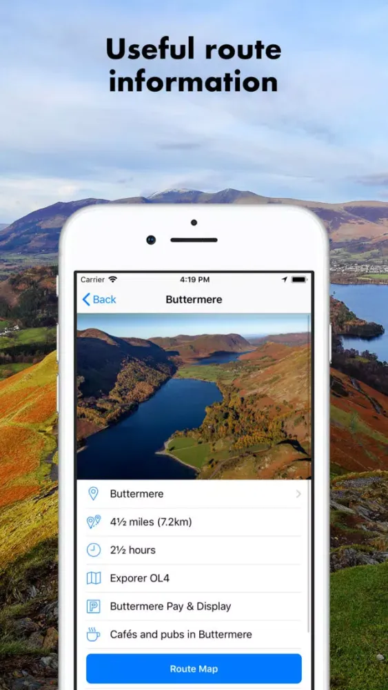 Zrzuty ekranu PathRanger Lake District Walks