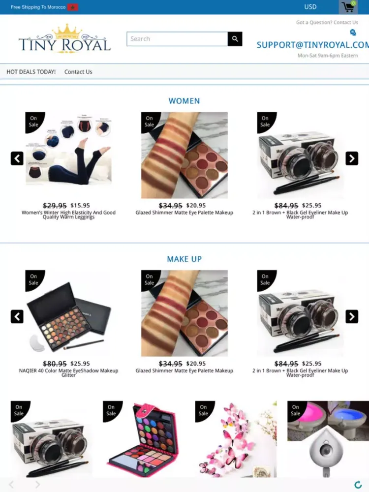 TinyRoyal Online Shopping iPad 應用截圖