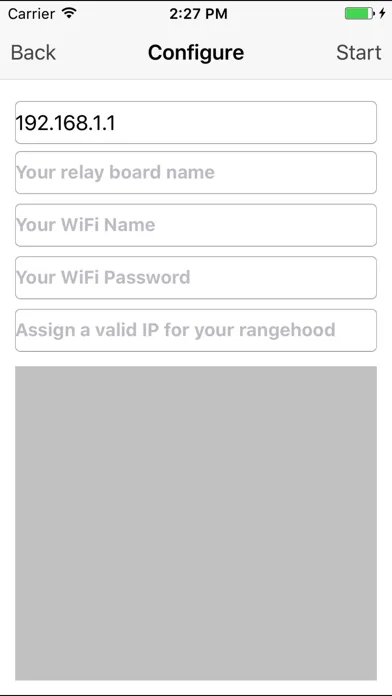 TOSR1x2 WiFi Screenshots