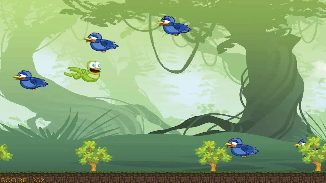 Screenshot di Flying Guardian Rush - Tappy Grub Mania