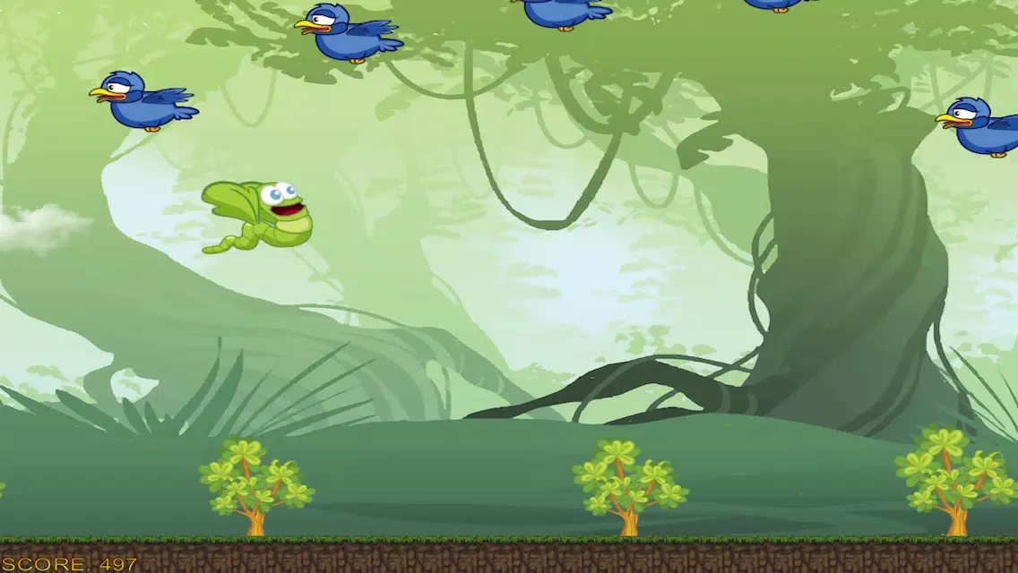 Screenshot di Flying Guardian Rush - Tappy Grub Mania