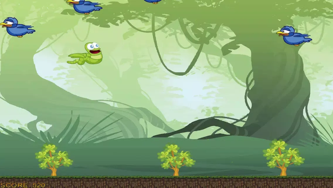 Screenshot di Flying Guardian Rush - Tappy Grub Mania