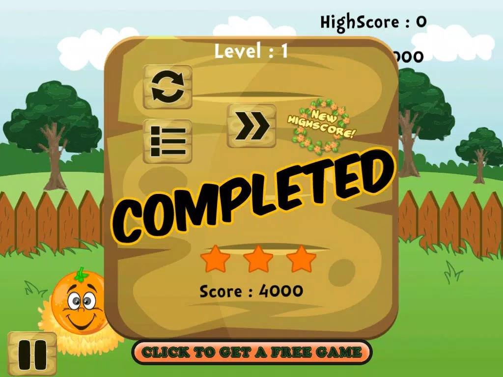 Capturas de tela do Orange Falling Blitz - Don't Drop The Fruit Survival Game iPad 