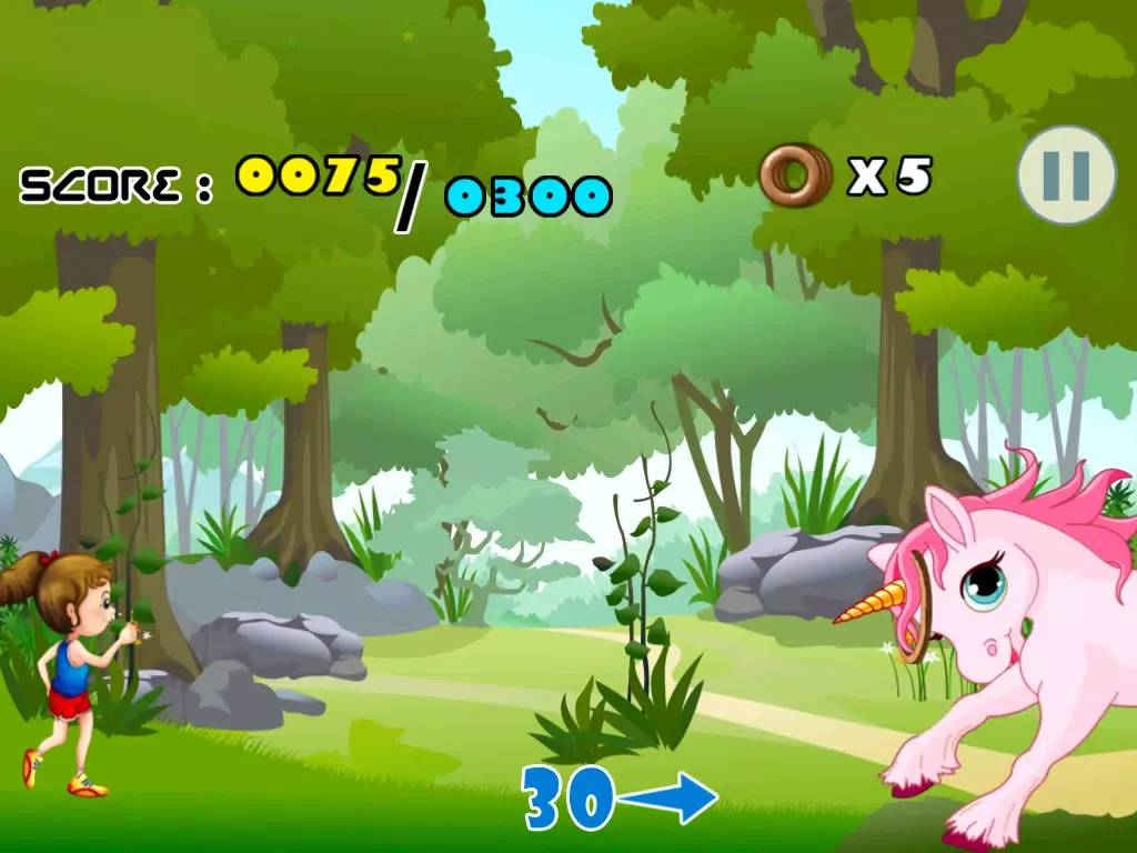 ภาพหน้าจอของ Shoot That Ponytails - A Cute Girl Tossing Challenge iPad 