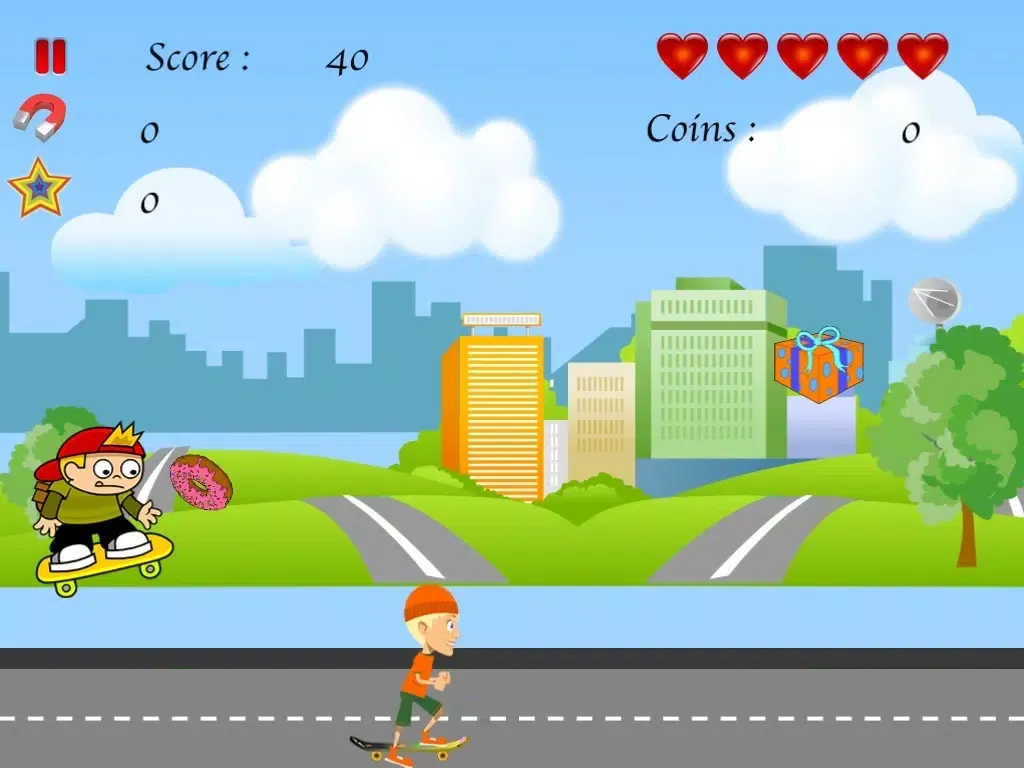 Kid Skater Dual Jumper Rush - Fast Action Collecting Game LX iPad  스크린샷