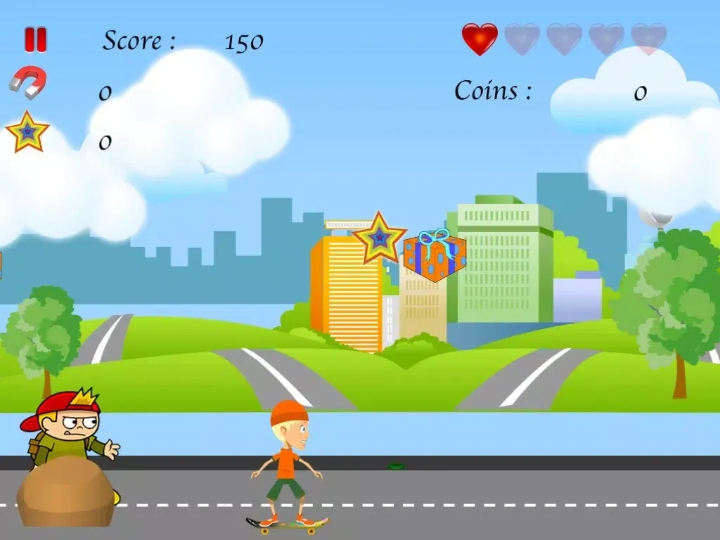 Kid Skater Dual Jumper Rush - Fast Action Collecting Game LX iPad  스크린샷