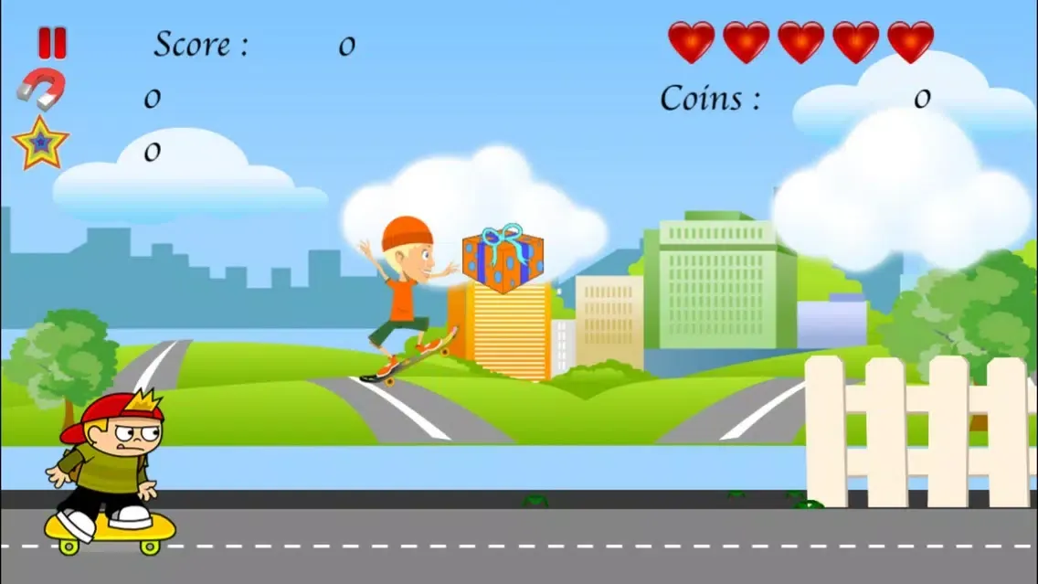 Kid Skater Dual Jumper Rush - Fast Action Collecting Game LX 스크린샷