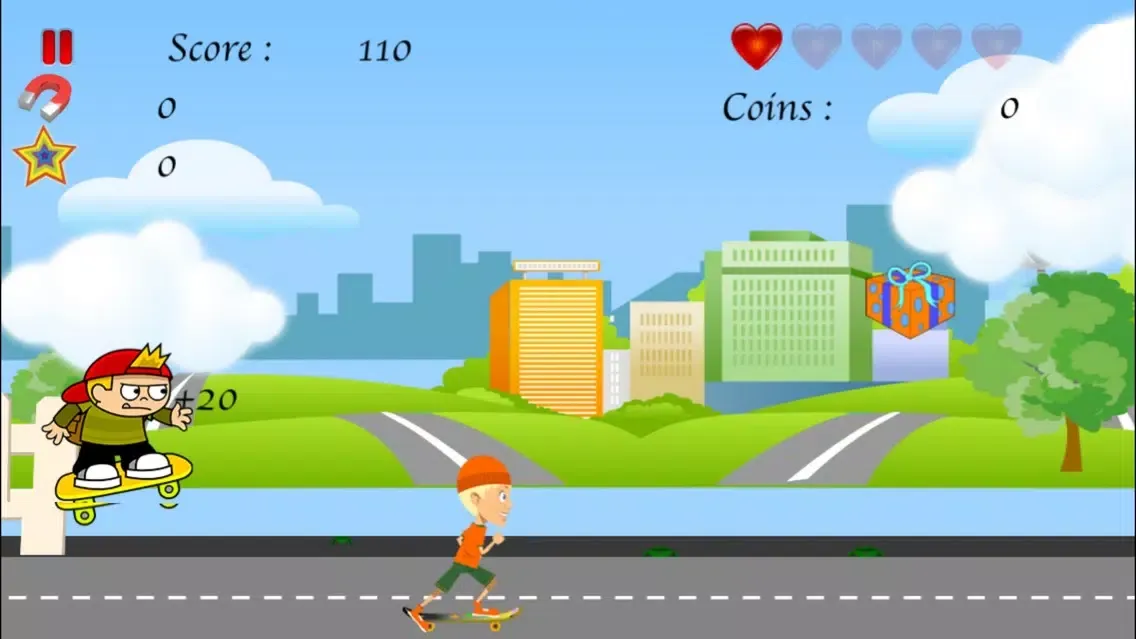 Kid Skater Dual Jumper Rush - Fast Action Collecting Game LX 스크린샷