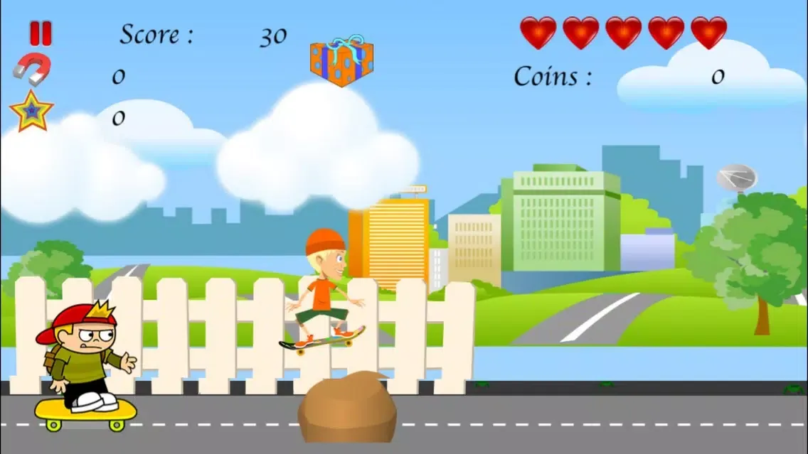 Kid Skater Dual Jumper Rush - Fast Action Collecting Game LX 스크린샷