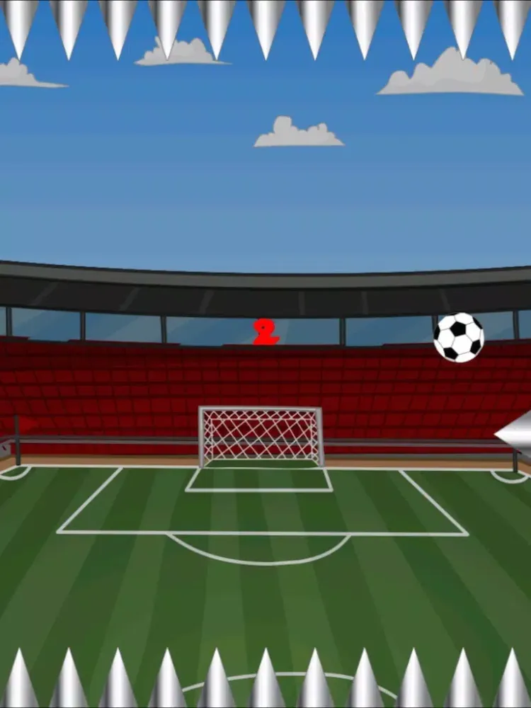 Capturas de tela do Spiked Soccer Ball - Flick Dodging Dash LX iPad 