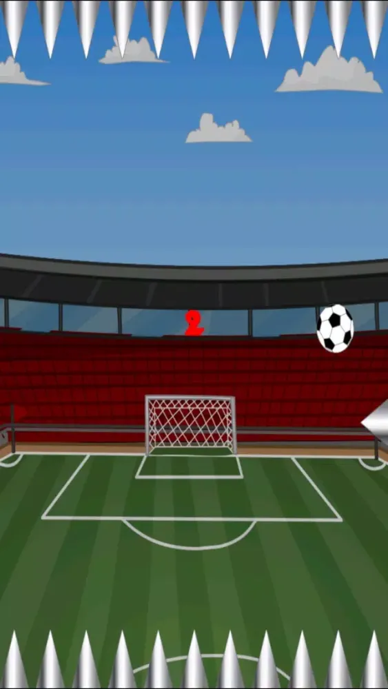 Capturas de tela do Spiked Soccer Ball - Flick Dodging Dash LX