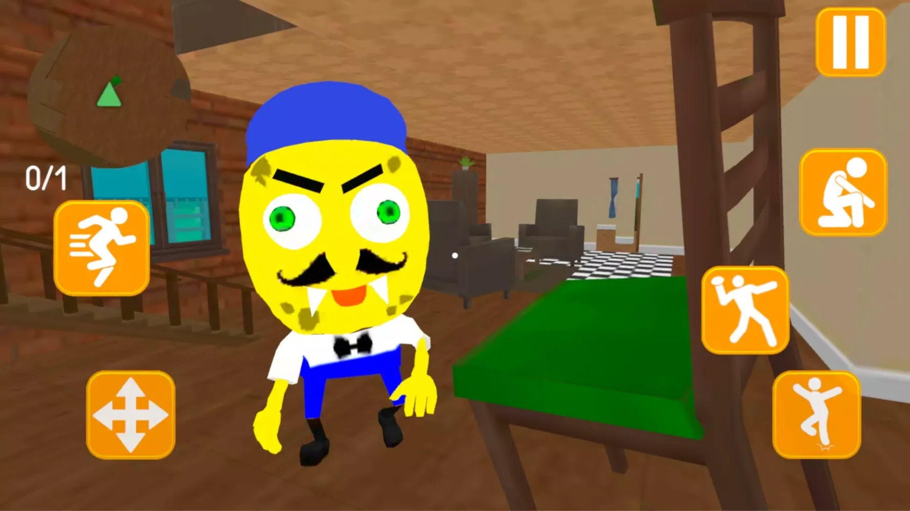 Neighbor Sponge. Scary Secret Screenshots