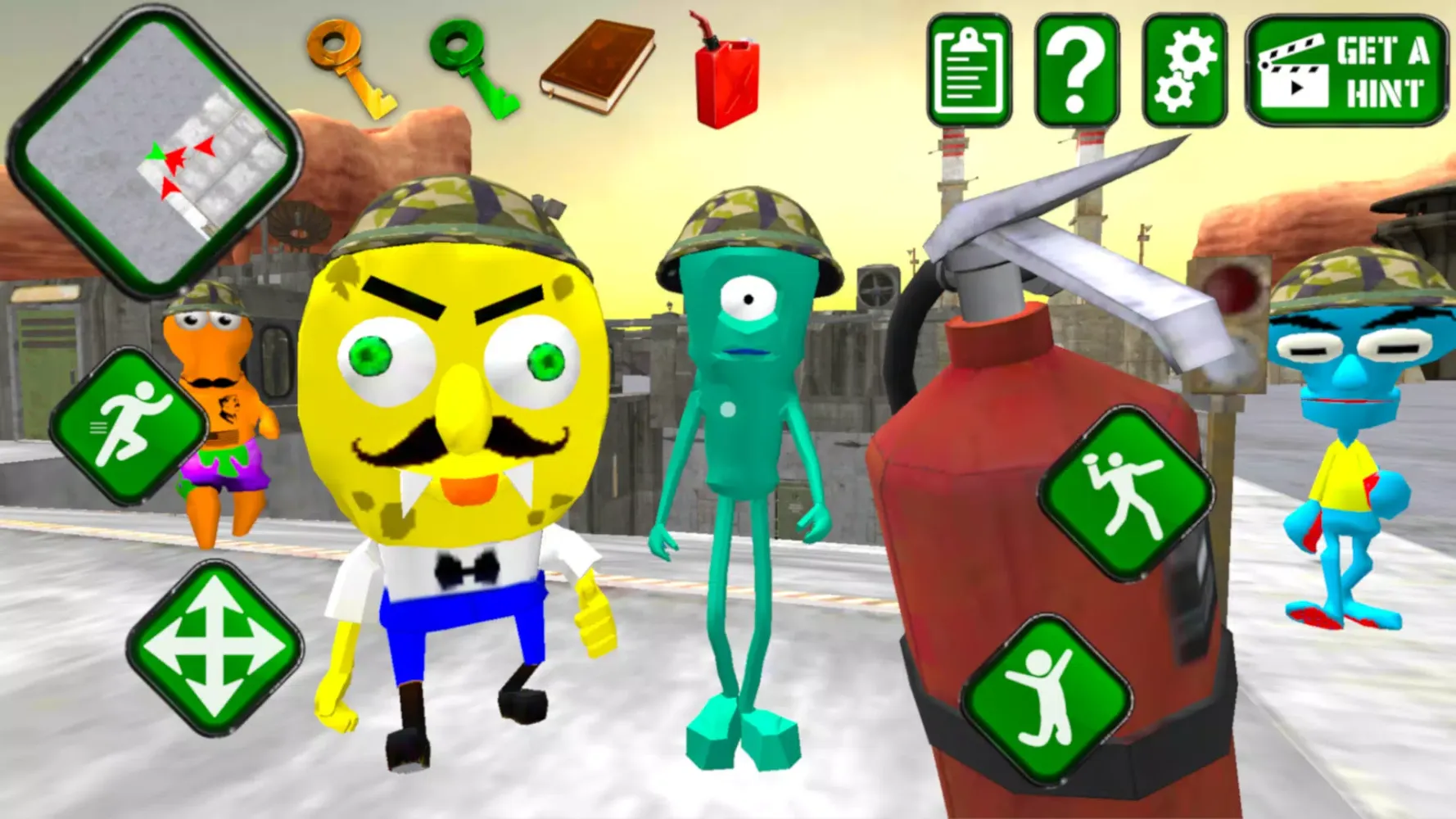 Sponge Area 51. Neighbor Alien Screenshots