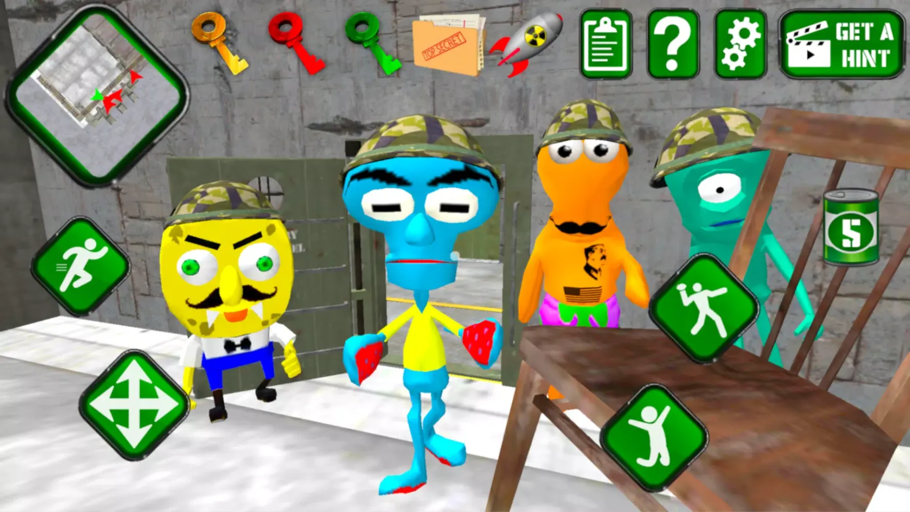 Sponge Area 51. Neighbor Alien Screenshots