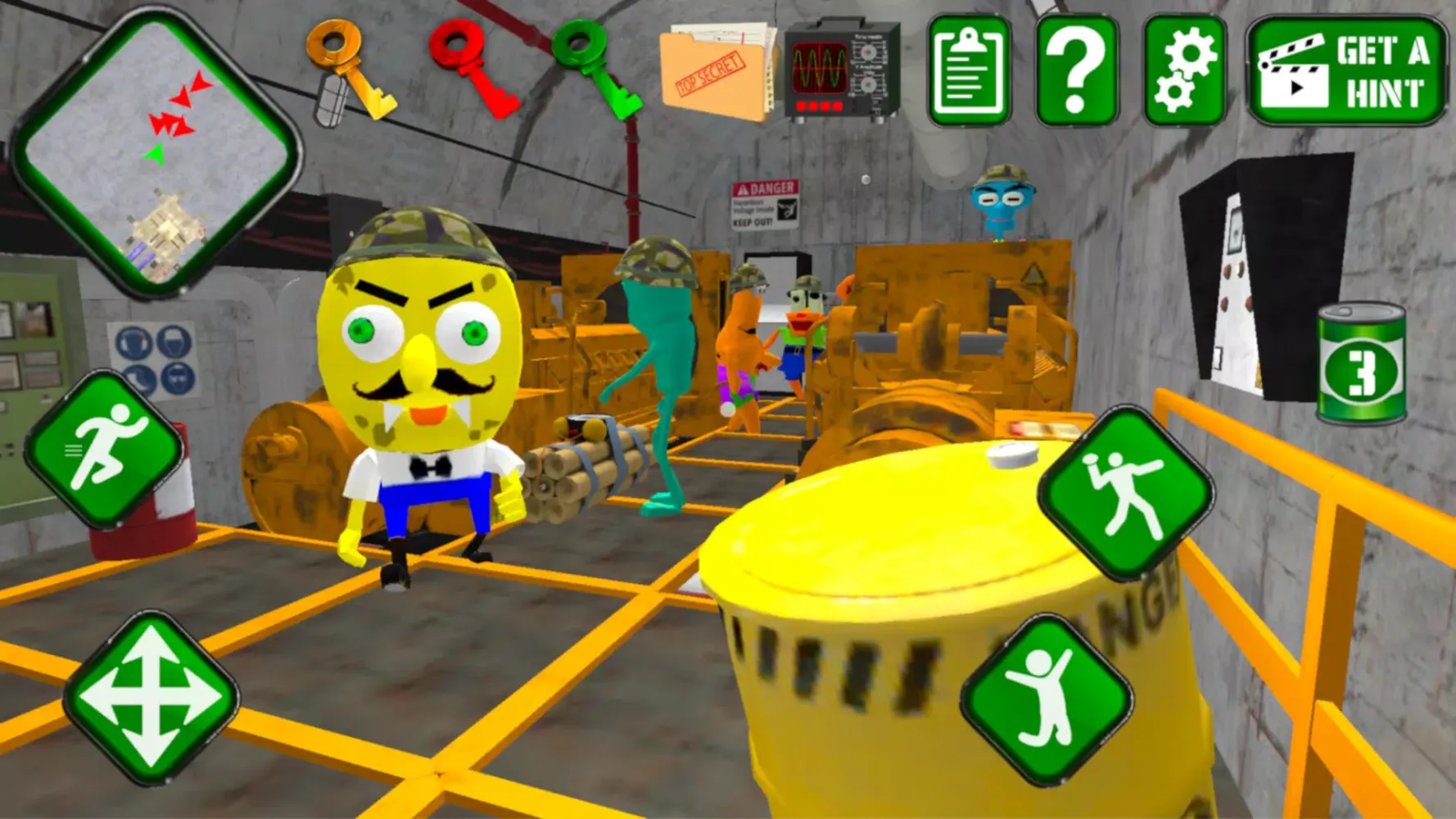 Sponge Area 51. Neighbor Alien Screenshots